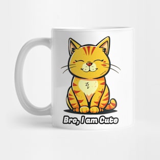 Bro Cute Yellow Cat Animal Sitting Mug